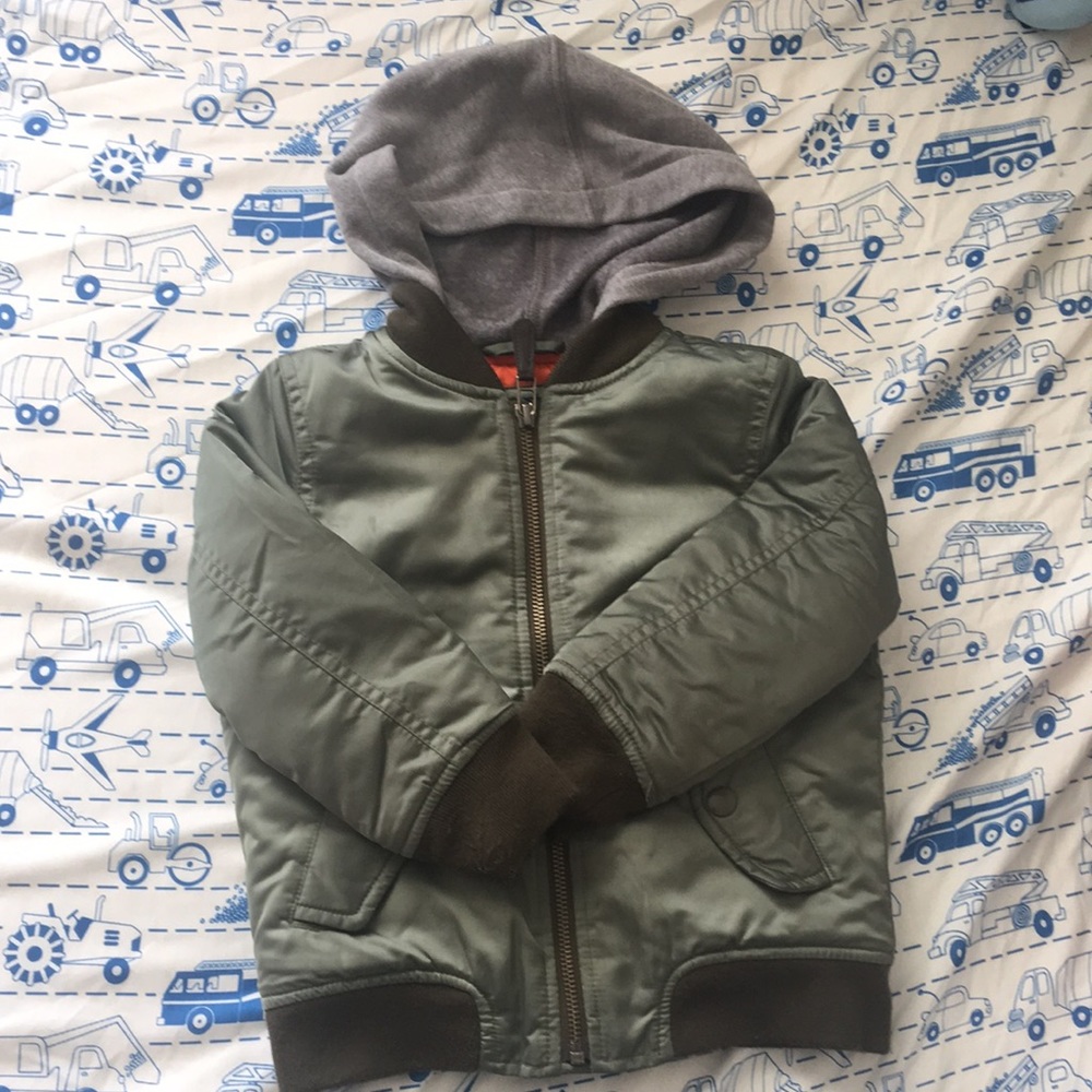 Children’s place bomber jacket w/ attached hoodie